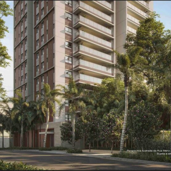 Fachada do Edifício MAAM na Rua Mário Amaral no Paraíso